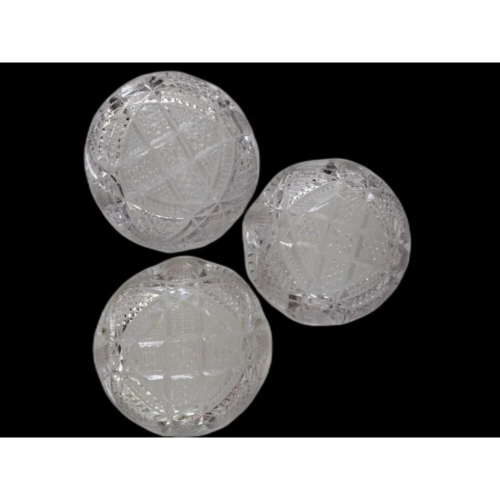 EAPG US Glass Balder Pennsylvania Kamoni Berry Bowls 15048 Antique 1887